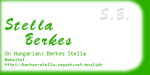 stella berkes business card